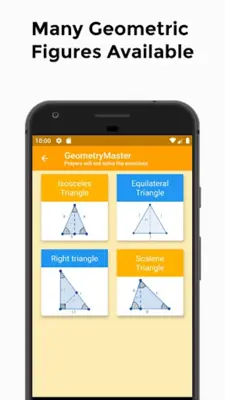 GeometryMaster Solve Exercises android App screenshot 1